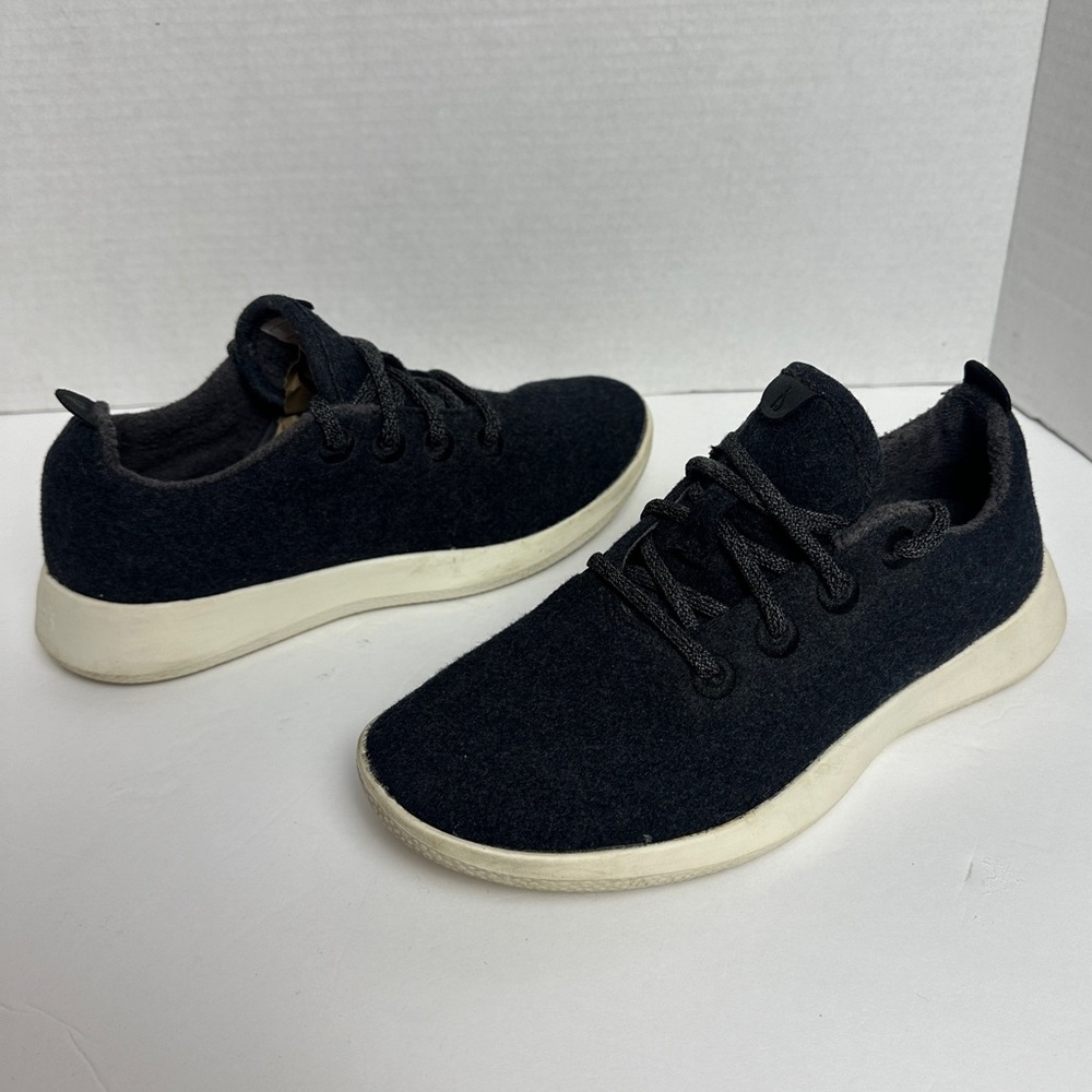 Allbirds Wool Runners 1019 NV1 Womens Black Gray Running Shoes Sneakers Size 7 - Picture 12 of 12
